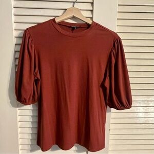Express Rust Short Sleeve Top